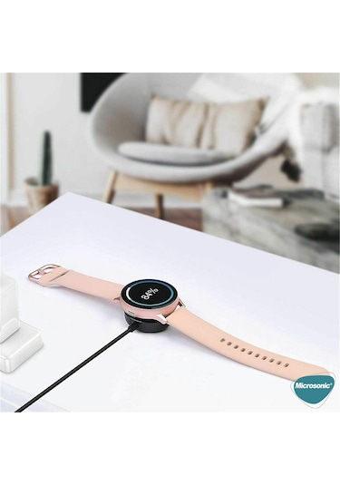 Microsonic Samsung Galaxy Uyumlu Watch 7 40mm Manyetik Usb 2 Amper Şarj Kablosu