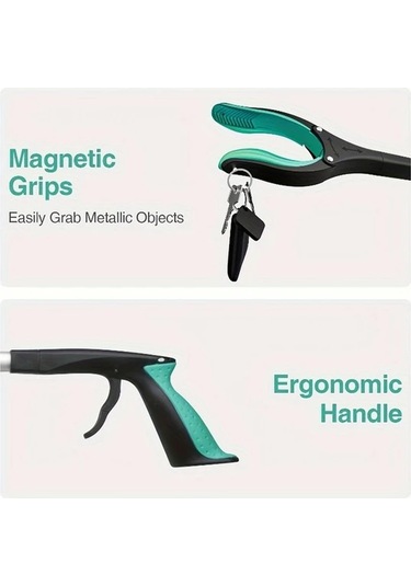 Cordial Yeşil Manyetik Uzanma Aleti: 81 Cm Katlanır, Yaşlı Ve Ev Temizliği İçin Pratik