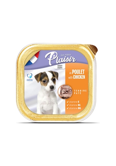 Plaisir Tahılsız Tavuklu Ezme Konserve Köpek Maması 150 G
