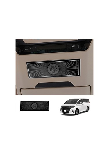 Toyota Paslanmaz Çelik Orta Sıra Tavan Hoparlör Kapağı Siyah