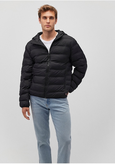 Mavi - Siyah Şişme Mont 0110295-900 Siyah