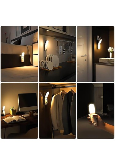 Powermaster Pm-26763 Üç Renkli Hareket Sensörlü Masa Gece Lambası Ayarlanabilir Işık Beyaz