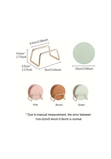 Willowhaven Yeşil 6 Adet Yapay Deri Paspas Metal Standlı Mantar Tabanlı Yüksek Sıcaklık Dayanımlı Yeşil