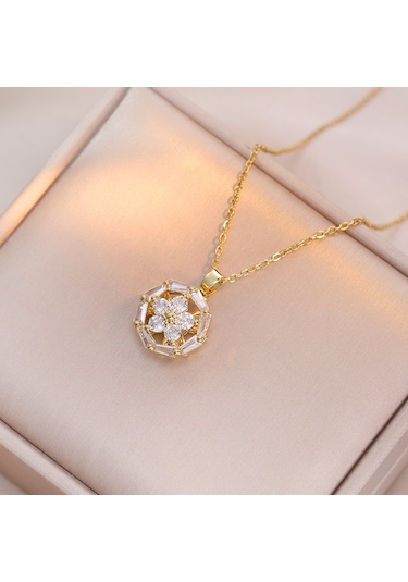 Bayan Kolye: Moda Estetiği Titanyum Çelik Kolye No.298 Çok REnkli