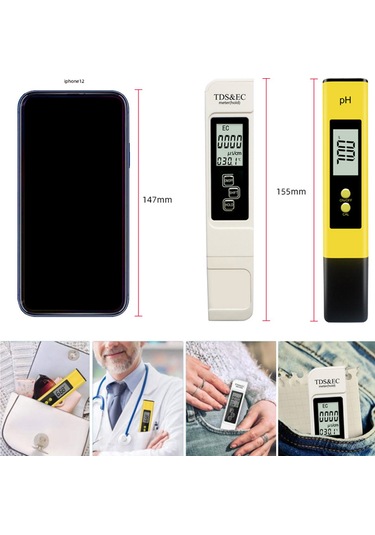 Reedark Taşınabilir Su Kalite Analizörü: Ph, Tds Ve Ec Ölçümü İçin Yüksek Hassasiyetli Test Kalemi