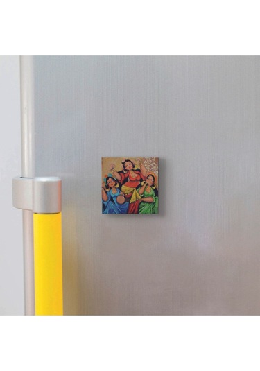 Dans Eden Oryantal Kadınlar Baskılı Taş Magnet 5x5