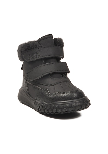 Cool Siyah Cırtlı Kaymaz Taban Unisex Çocuk Bot Shade B Siyah