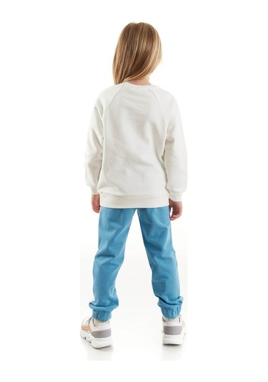 Minnie Mouse Lisanslı Kız Çocuk Eşofman & Sweatshirt Ekru