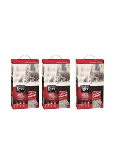 Reflex Granül Aktif Karbonlu Topaklanan Kedi Kumu 3 x 6 L