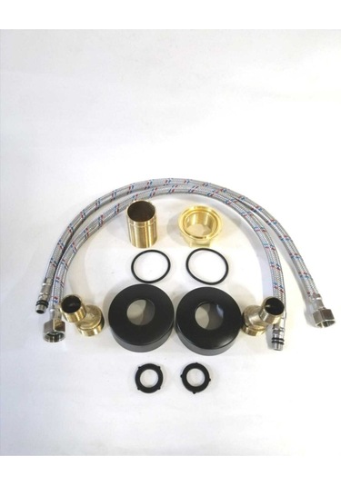 Fleko Siyah Mix Lavabo& Banyo Batarya 2li Set Diğer