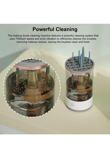 Youmaxe Elektrikli Makyaj Fırçası Temizleyici Makinesi Güzellik