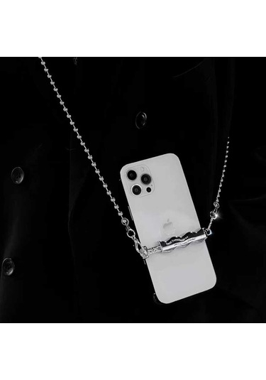 Noktaks - Cep Telefonu İp03 Cep Telefonu Boyun Askısı Metal Zincir T24350