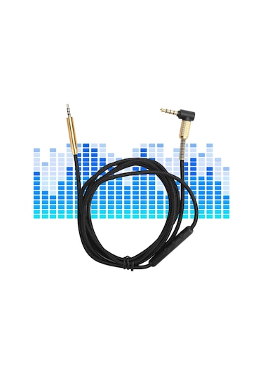 Yaleker 2.5mm'den 3.5mm'ye Ses Çevirici Kablosu, Ofc Bakır Çekirdekli, Mikrofonlu, 1.5m Uzunlukta, Akg Y40/y50/y45, Creative Lıve2, Jbl S700, Bose Qc25/qc35 Uyumlu Siyah