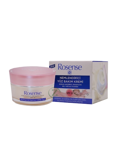 Rosense Nemlendirici Yüz Bakım Kremi Normal ve Karma Ciltler 50Ml