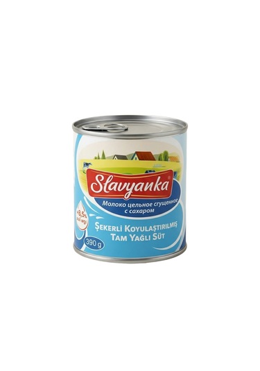 Slavyanka Şekerli Koyulaştırılmış Tam Yağlı Süt 390g