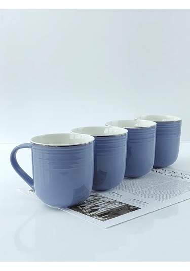 Fıoretta Çay Kupası Seti 4 Parça 400 Ml 320980046 Açık Mavi