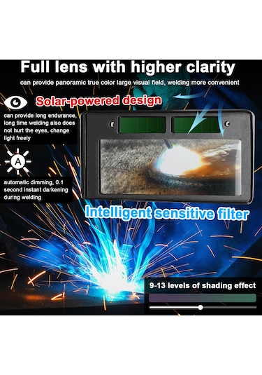 Hallow Geevorks  Otomatik Karartma Kaynak Yüz Maskesi Büyük E24711