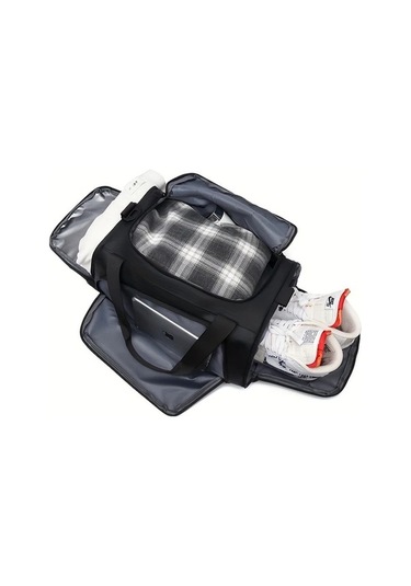 Sandwich Kolay Taşıma Motion003 Siyah Kapasiteli Spor Çantası Oxford Dayanıklı Ayarlanabilir Askılı Seyahat Çantası Siyah