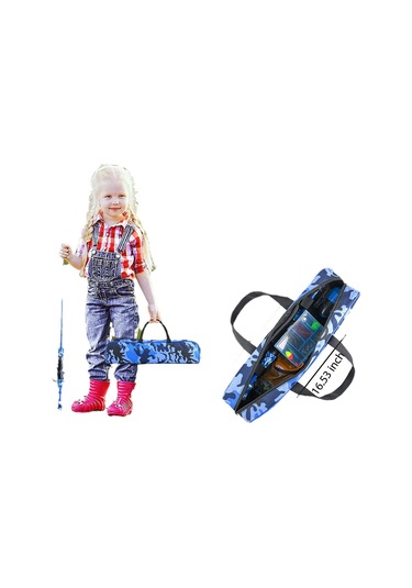 Vkemall Çocuklar İçin 1.5m Camo Pembe Telescope Olta Seti - Başlangıçcılar İçin Dışarıda Balık Tutma Malzemeleri