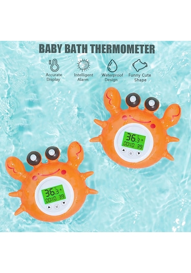 Oda Sıcaklığına Sahip Banyo Termometresi Üç Renkli Turuncu