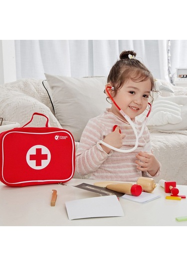 Ahşap Doktor Seti Çantalı