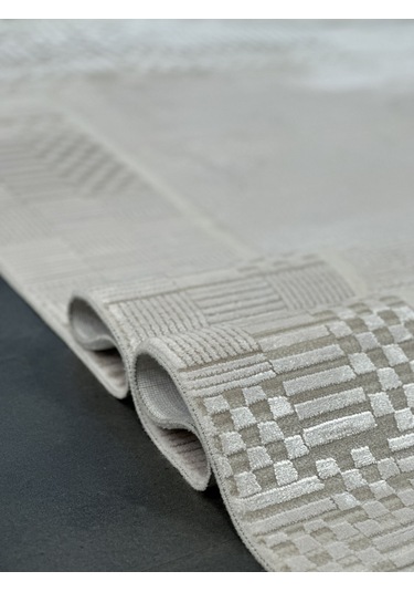 Woolen Halı Valentin Viscon Akrilik Halı 6256 Bej Renkli