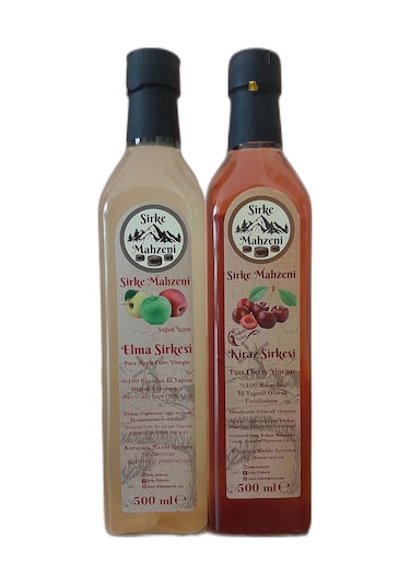 Sirke Mahzeni Elma + Kiraz Sirkesi 2 x 500 ML