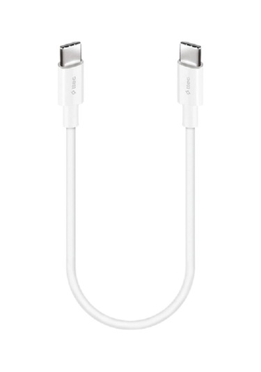 Usb-c - Usb-c 30cm 65w Pd/qc Hızlı Şarj/data Kablosu Beyaz Beyaz Renkli