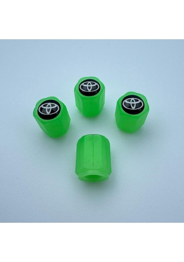 Toyota Corolla İle Uyumlu Logolu Yeşil Fosforlu Gece Parlayan Sibop Kapağı