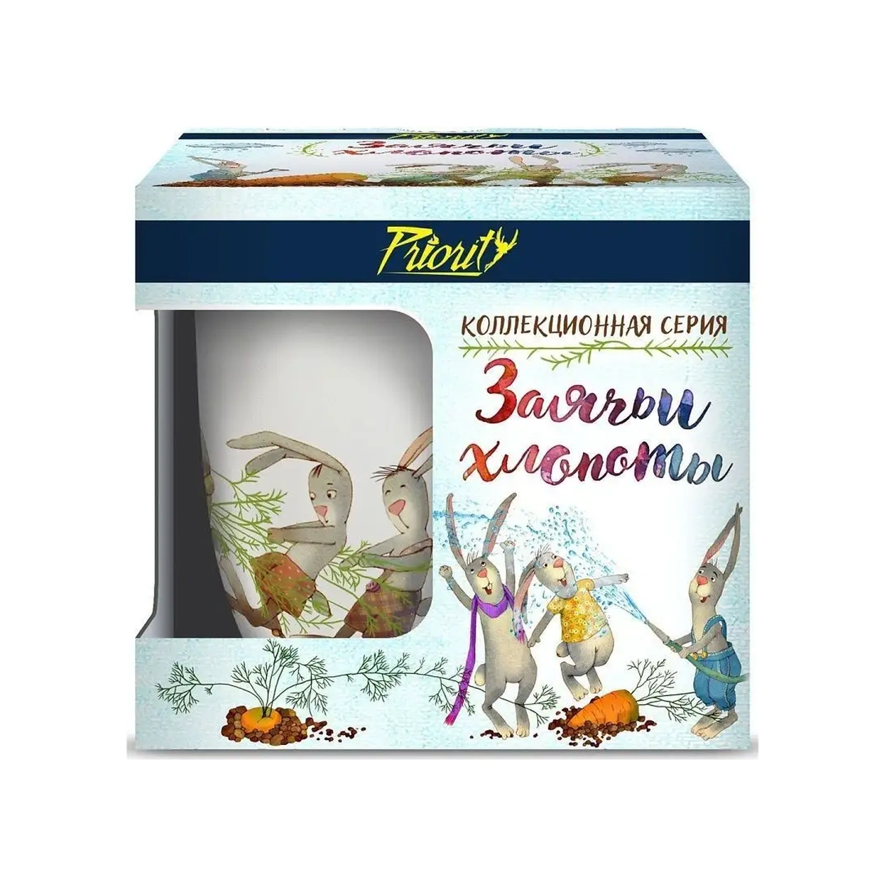 Priority. Porselen Çay Kupası Tavşan Zorlukları. Bahçede 1 Adet 7338327 Beyaz