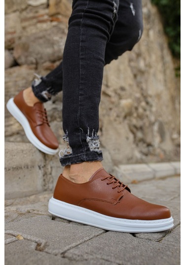 Pabucmarketi Bağcıklı Erkek Günlük Ayakkabı Taba Çok Renkli