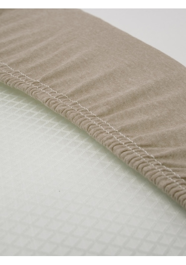 Favora Battal Boy Lastikli Penye Çarşaf - Kahverengi