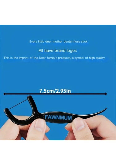 Willowhaven 50 Adet Bambu Kömürlü Diş İpi, Ağız Bakımı Ve Diş Arası Temizlik Çubukları