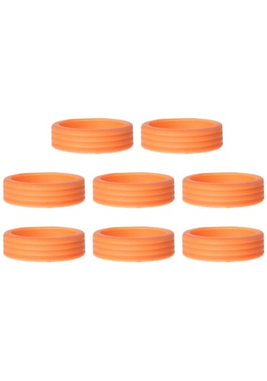 Homyl 8x Silikon Bagaj Jant Kapakları Çizilmeye Karşı Koruma Turuncu