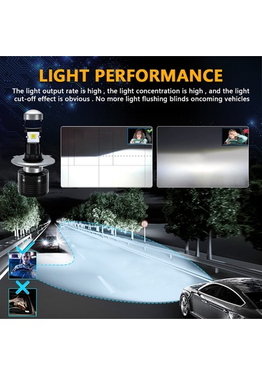 Geeksen Motorcycle Led Feneri Sol Sürücü Işık Tipi Spot 4 Csp-led Çip 70w 16000lm 6000k Ip68 Siyah H6 H4 Hs1 Uyumlu