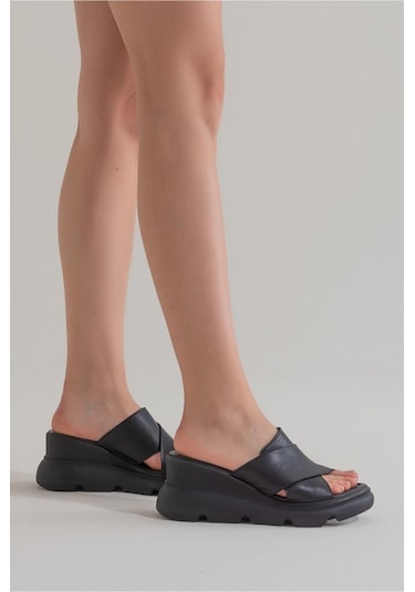 Zeyn Shoes 7673 Siyah Kadın Terlik 001