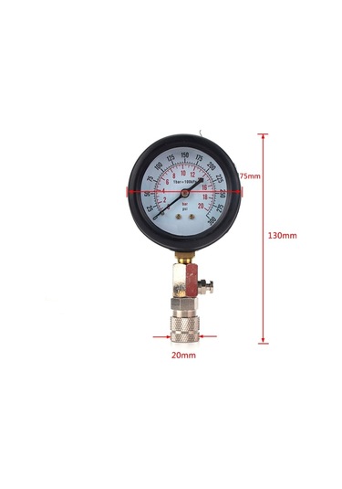 Sones A3750 Araba / Motosiklet Çok Fonksiyonlu Silindir Basınç Göstergesi Silindir Basınç Test Aracı