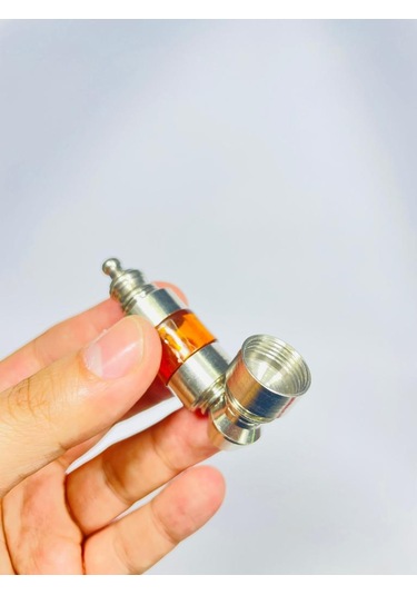 Minik Ceplik Metal Pipo 6 CM + Grinder