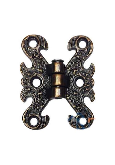 Zamak Menteşe - Küçük, 30x40mm, Oksit, 1 Adet Çok Renkli