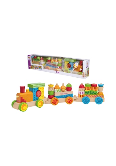 Eichhorn Işıklı Sesli Ahşap Tren 59cm