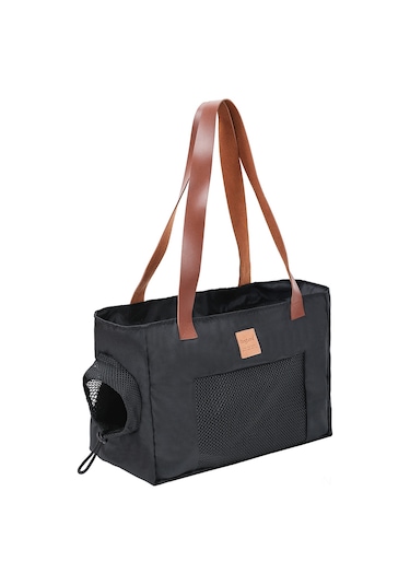 Vkemall Küçük Köpek Ve Kedi Taşıma Çantası - Oxford Kumaş Dayanıklı透气外出侧 Çantası Siyah