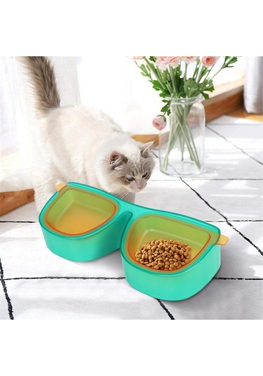Yystore Plastik Gözlük Şekli Yüksek Kapasiteli Evcil Hayvan Maması