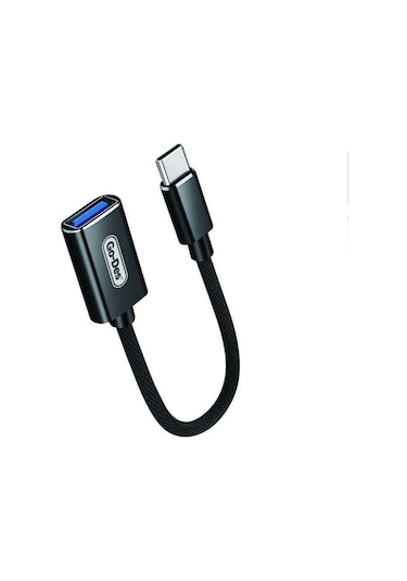 Go Des GD-UC053 Micro OTG USB 3.0 Adaptör Kablo 24 cm - ZORE-221087 Siyah