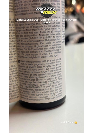 Motul E5 Shine & Go Silikon Bazlı Motosiklet Bakım Ve Parlatıcı Sprey