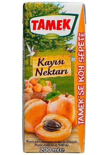 Tamek Kayısı Nektarı 200 Ml X 27 Adet