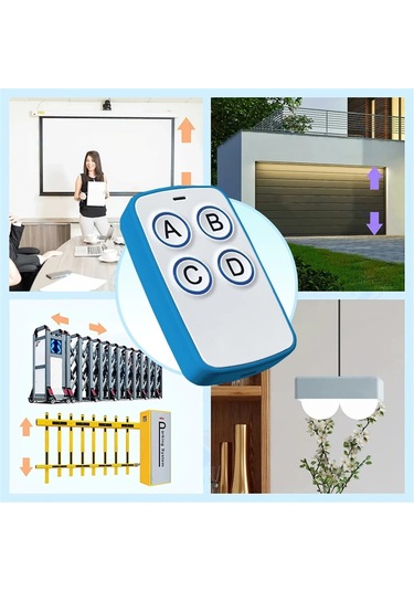 Junzhuodianpu Evrensel Garaj Kapısı Uzaktan Kumandası Çoğaltıcı Kod Yakalayıcı Klon 433mhz Kapı Anahtarlığı El Vericisi 10 Parça