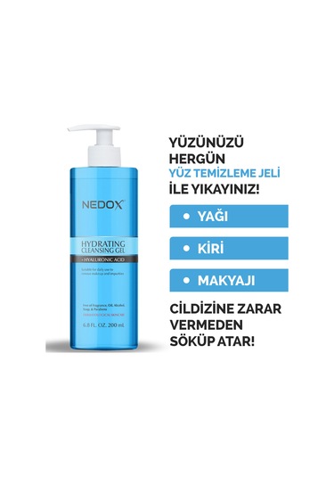Nedox Yüz Temizleme Jeli Yağlı ve Akneye Eğilim Gösteren Ciltler 200 ML