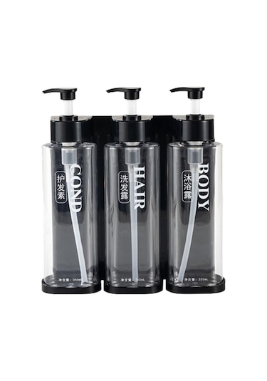 Suntek Magideal Doldurulabilir Pompa Şişesi Manuel Sabunluk 3 Kafa