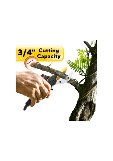 Springsun Profesyonel Titanyum Bypass Bahçe Budama Makasları - Anti Kayma Tutuş, Ağır Görevli, Çim Ve Bahçe Bakımı İçin 8"