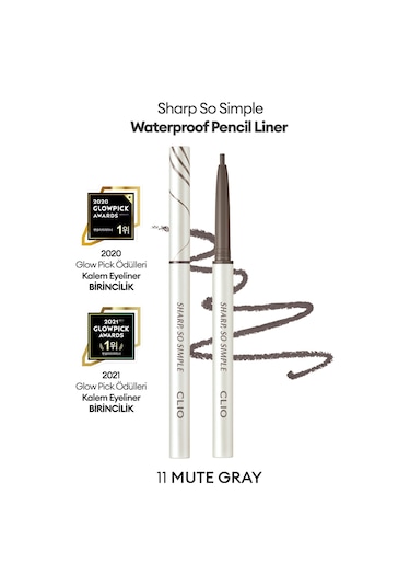 Clıo Sharp So Simple Waterproof Pencil Liner 11 Mute Gray